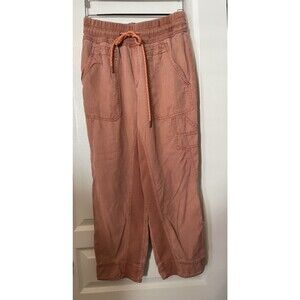 Anthropologie Nomad Joggers Women's Small Orange Pull On